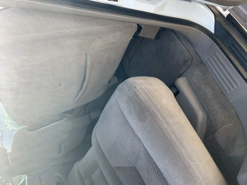 Clean Chevy Tahoe rear seat and door pocket interior