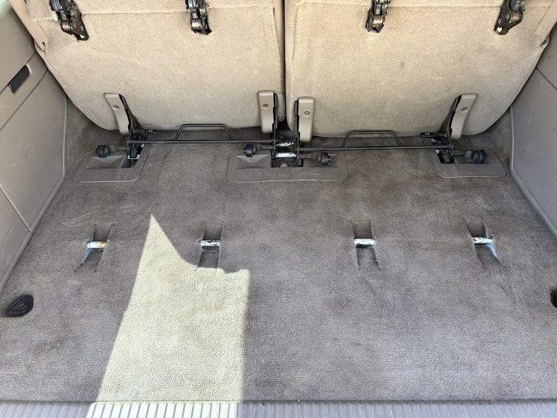 Clean Chevy Tahoe cargo area interior