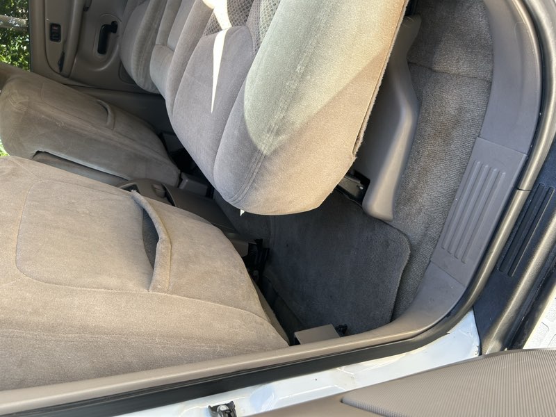 Clean Chevy Tahoe rear door and seat interior
