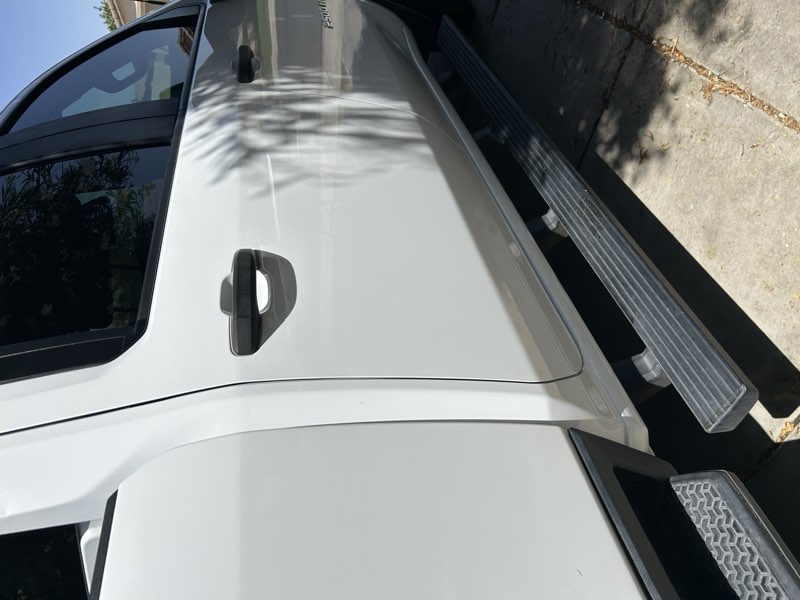 Clean Toyota Avalon interior floor mat and door sill