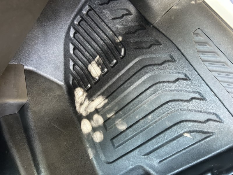 Clean pickup truck seat upholstery detail
